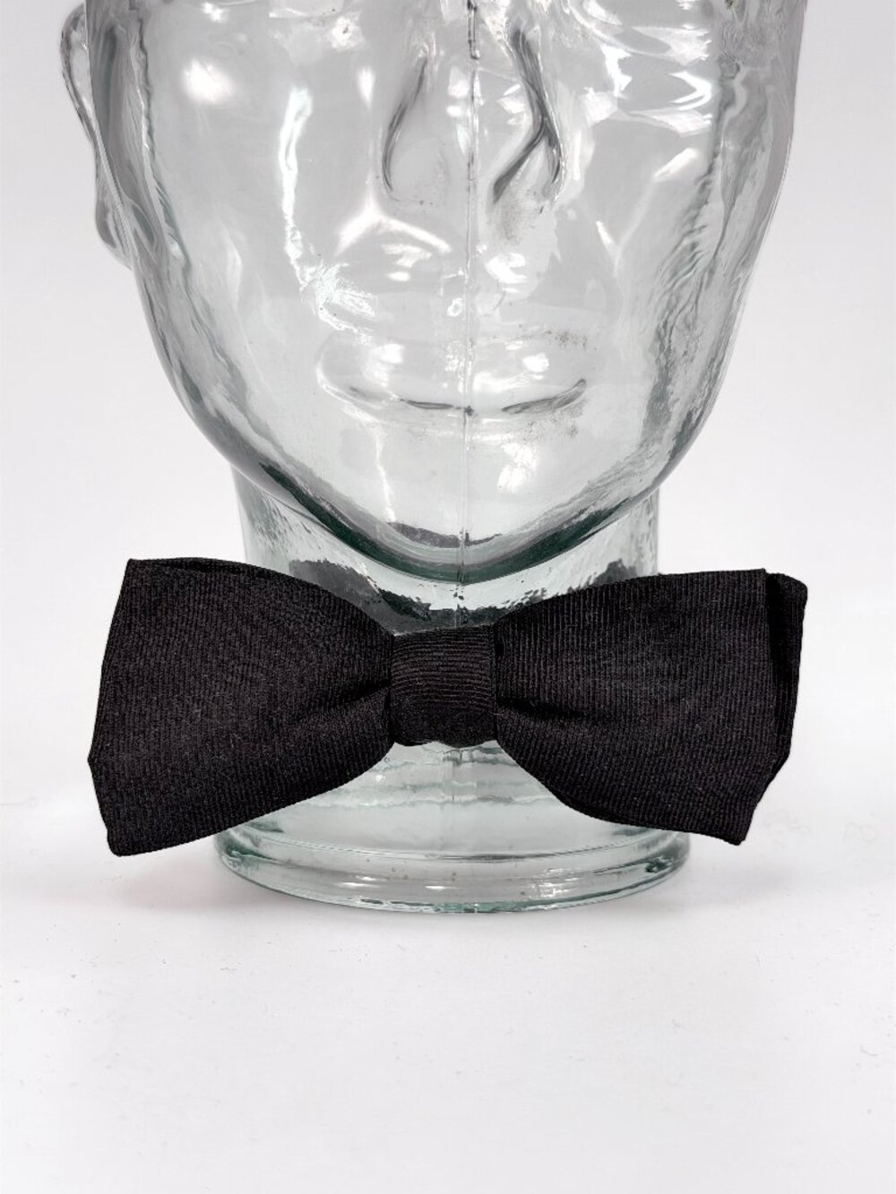 Vintage 1950s Era The Original Adjustolox Black Silk Bow Tie Men's Formalwear